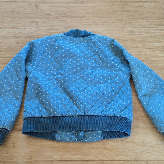 Gap Kids Quilted Dot Denim Jacket - Small