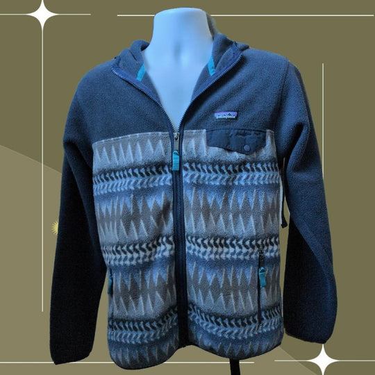 Patagonia Laughing Waters Zip-up Synchilla Hoodie Rare - Small