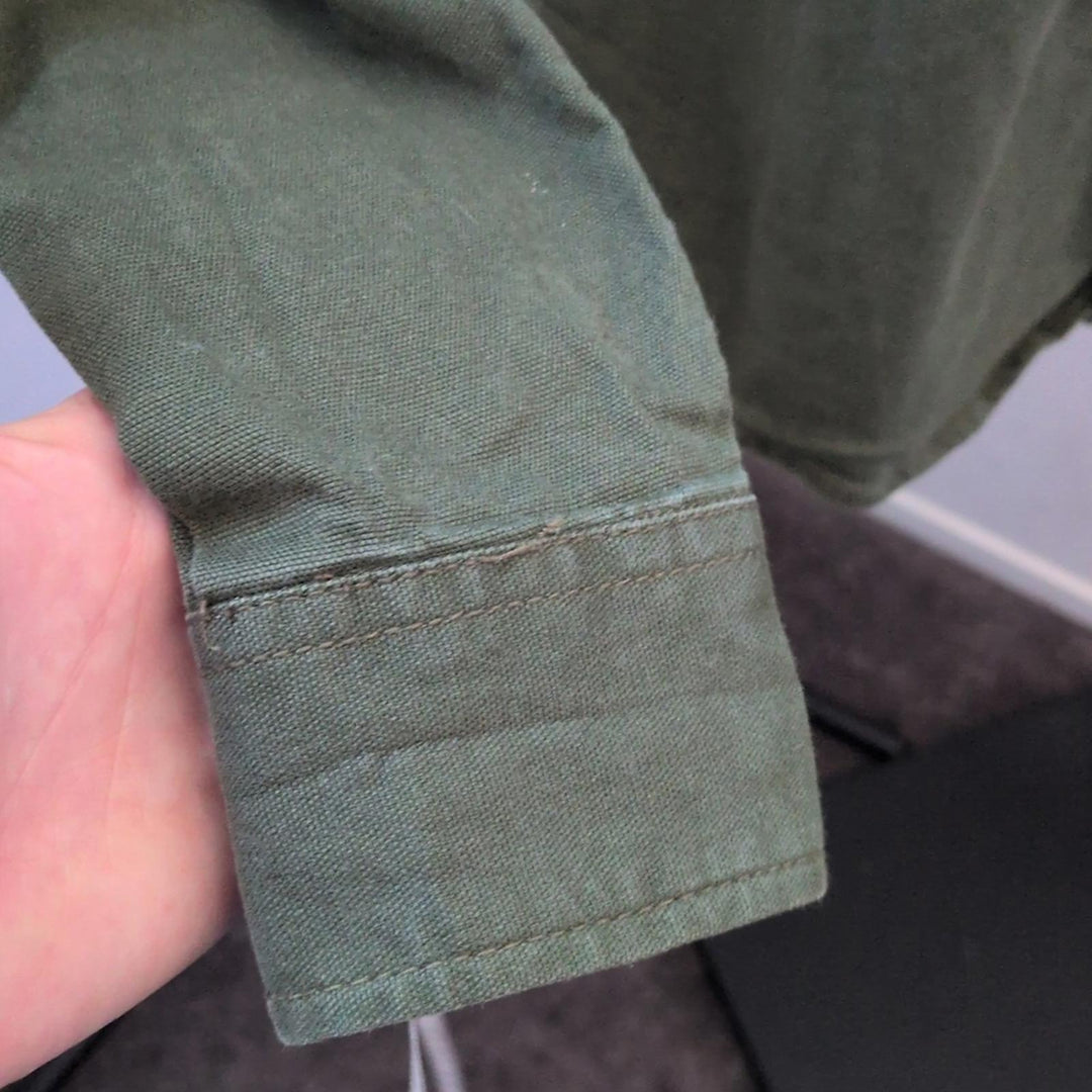 Topo Designs Womens Dirt Shirt Long Sleeve In Dark Olive - Medium