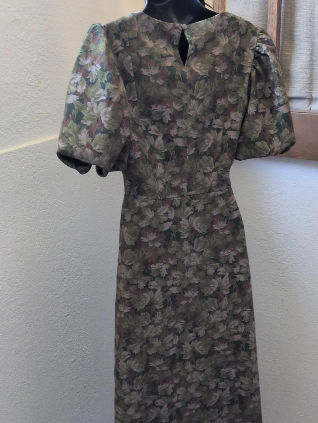 Hill House Home Constance dress In green multi-foliage print - XS
