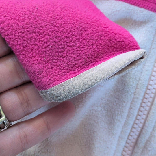 \North Face Baby Pink Fleece Zip Jacket - 6-12 Months
