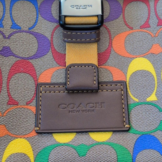 Coach Limited Edition Rainbow Track Pack Crossbody Bag