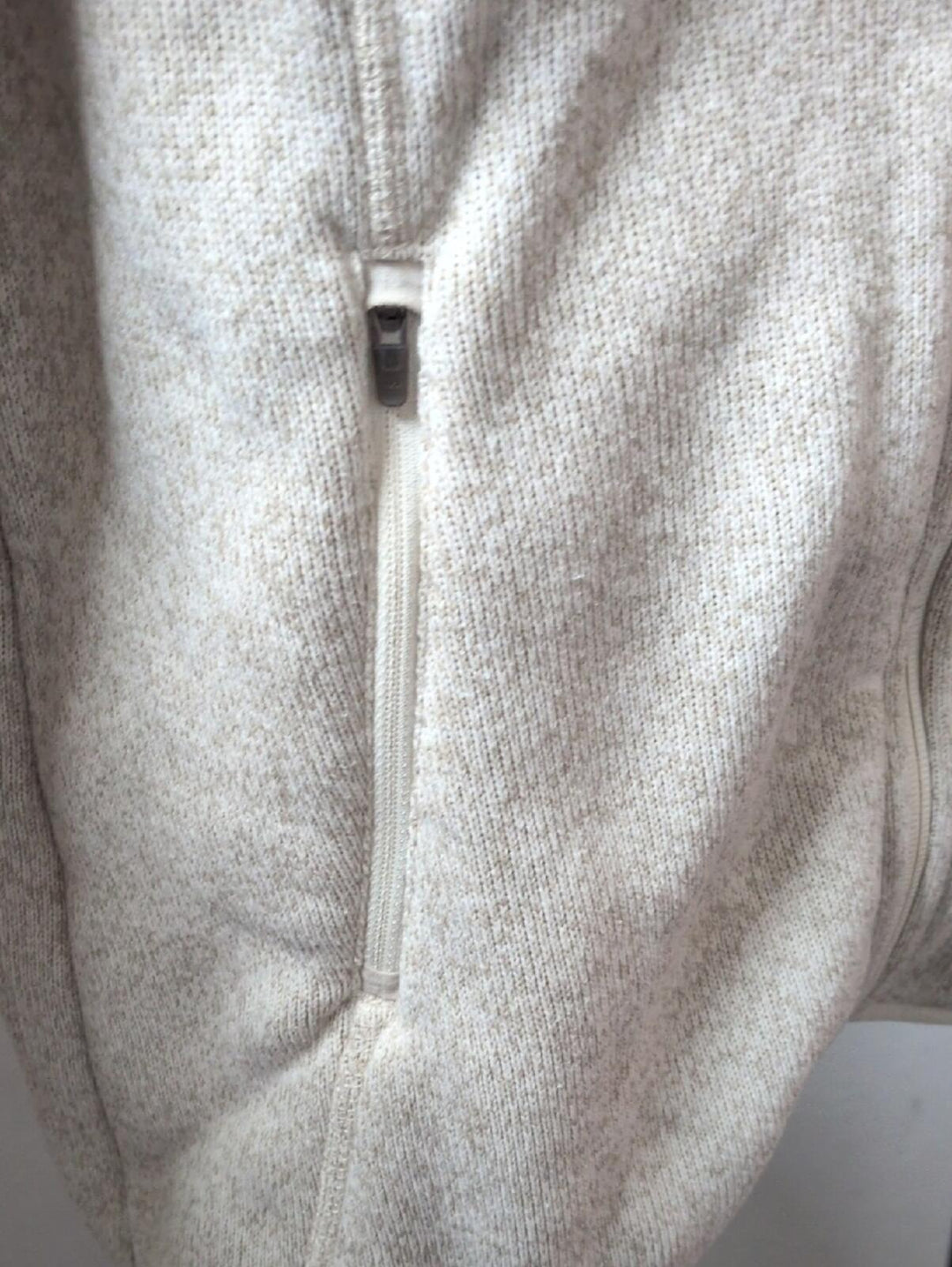 L.L.Bean Sweater Fleece Full-Zip Jacket In Sailcloth Tan - MT