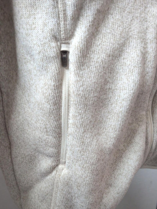 L.L.Bean Sweater Fleece Full-Zip Jacket In Sailcloth Tan - MT