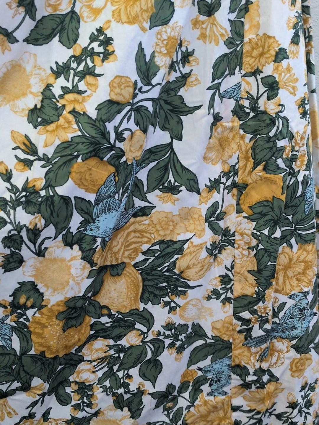 Abercrombie And Fitch Emerson Poplin Floral And Bird Pattern Dress - XXL