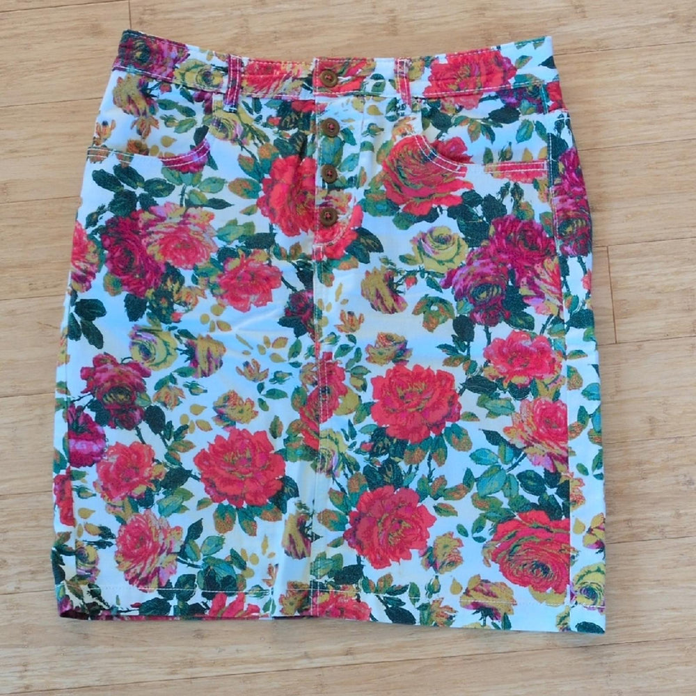 Maeve by Anthropologie pencil skirt in bright floral- US 12