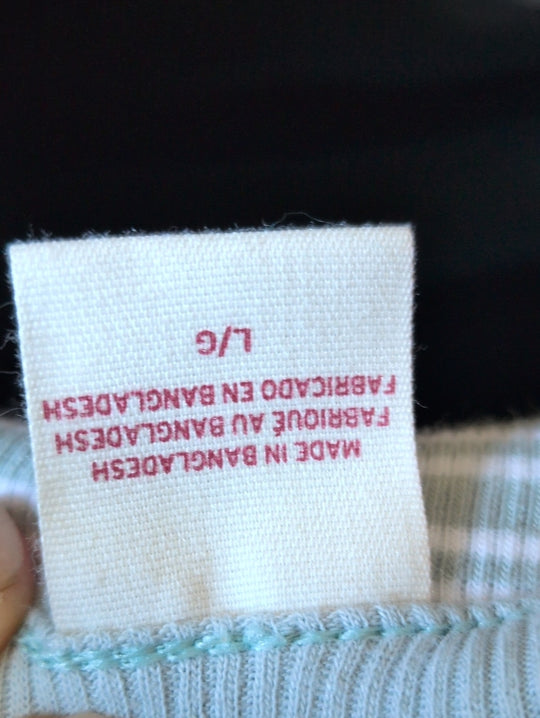 Levi's Basic Striped Tee In Seafoam Green - L