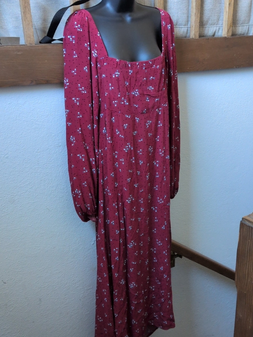 Free People Iris Long Sleeve Midi Dress size m