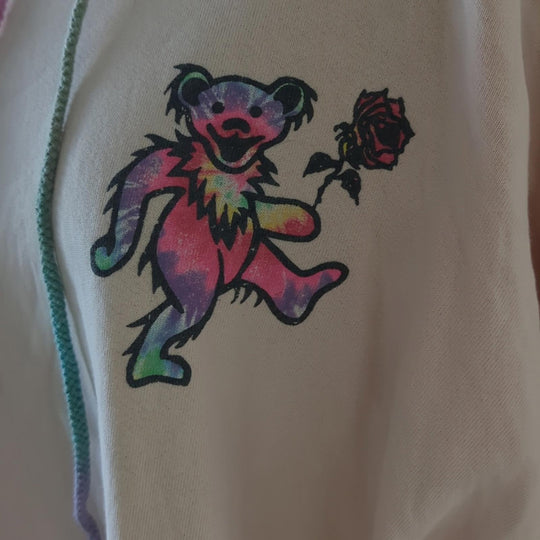 Daydreamer Grateful Dead Cropped Hoodie Sweater  - Medium