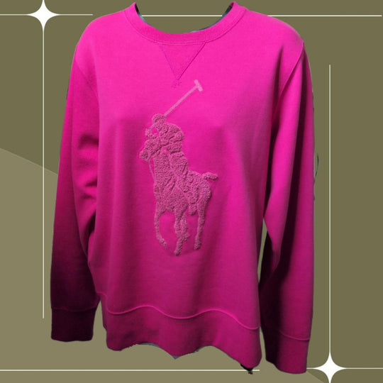 Big Pony Double Knit Crew Neck Sweater - Medium