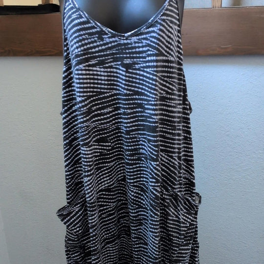 Free People Movement Hot Shot Onesie In Rare Black And White Print - Medium