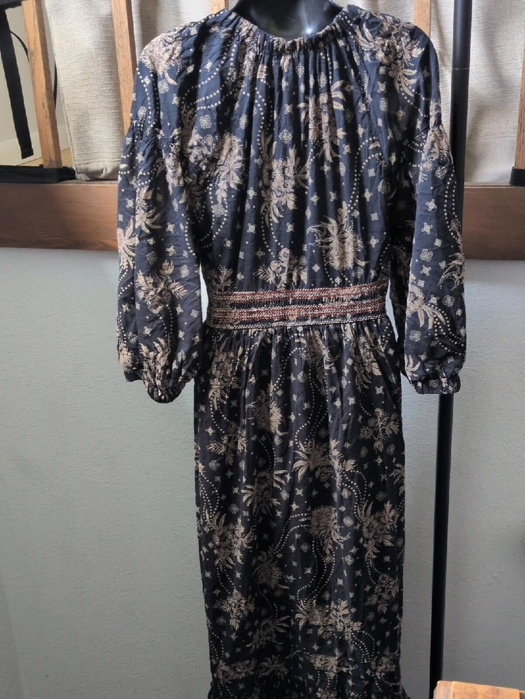 Free People Golden Hour Maxi Dress In Dark Floral  - Medium