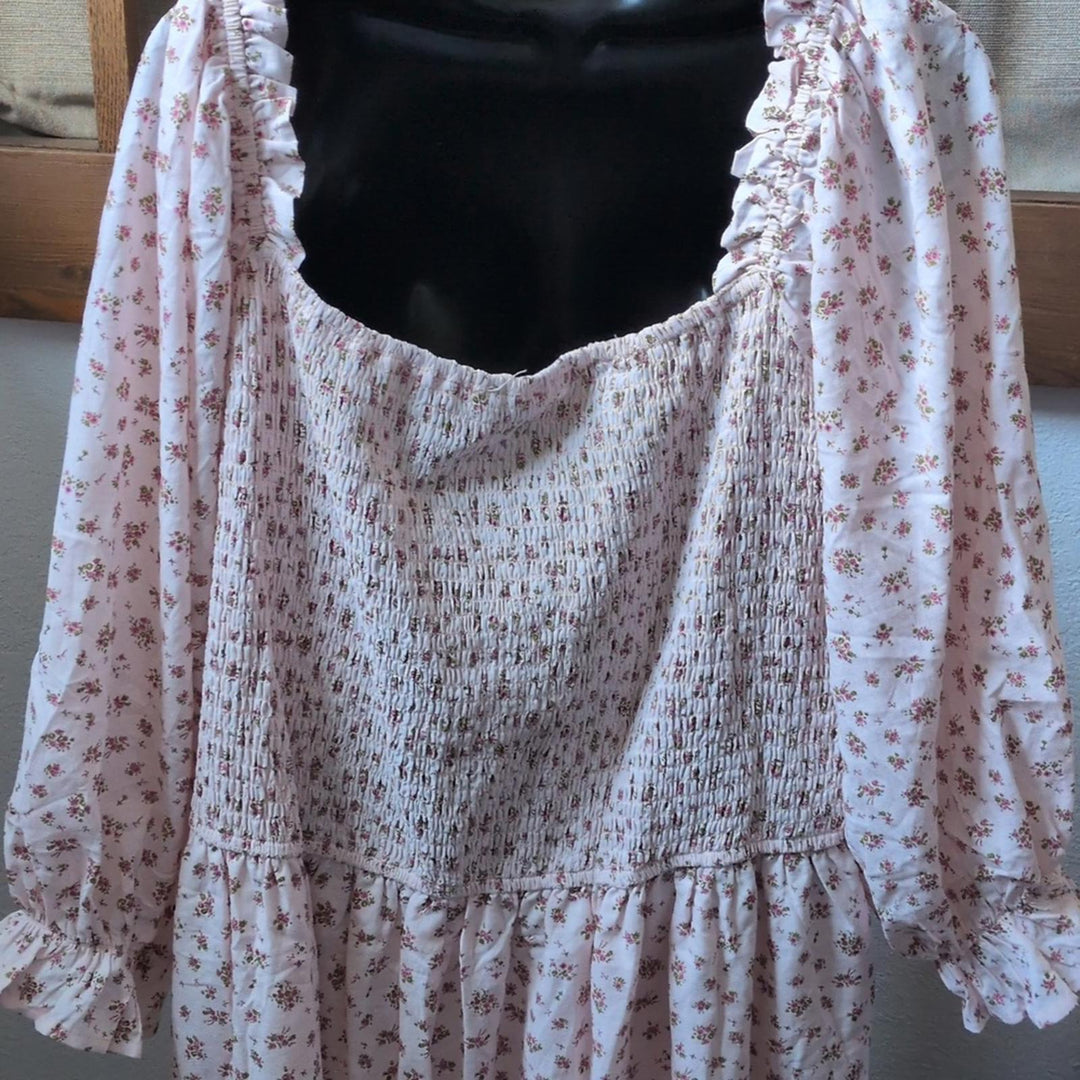 Ivy City Co Short Madelyn Dress In Pink - 4XL