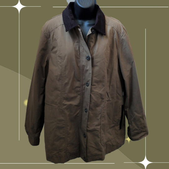 ORVIS Halley Stevensons Field Coat Cotton Jacket - Large