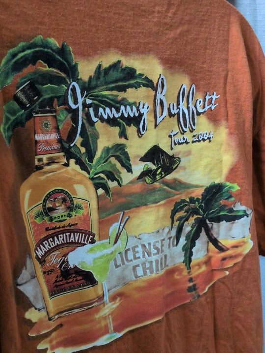 Jimmy Buffett 2004 License To Chill Tour Shirt - Est. Size XL/XXL