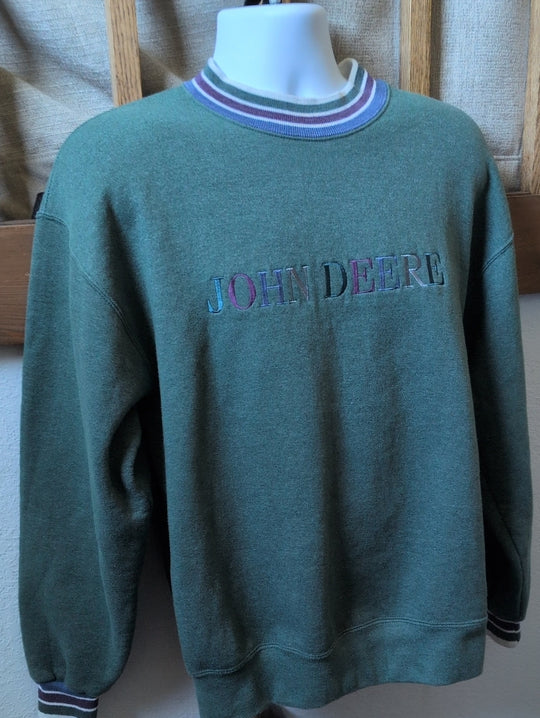 Vintage John Deere Crew Sweatshirt Size L