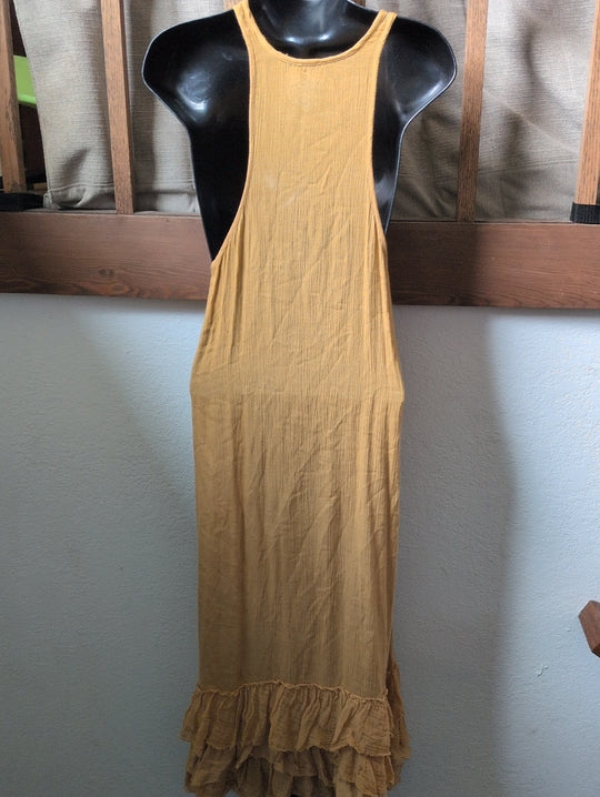 Free People One Beachy Raw Hem Midi Dress - XS