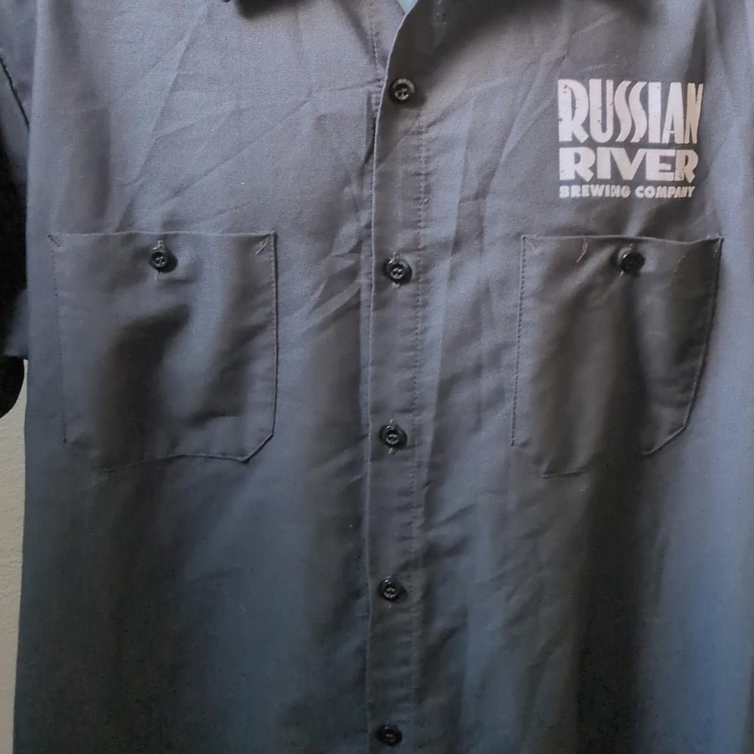 Russian River Brewing Company Pliny The Elder Men's Red Cap Work Shirt - XL