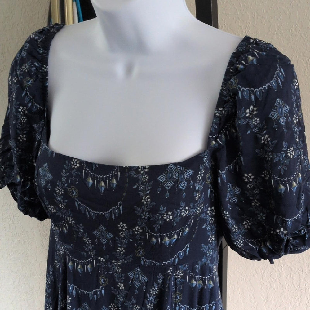 Hill House Home Matilda Dress In Blue Charm Scallop