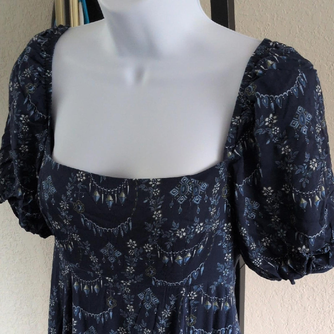 Hill House Home Matilda Dress In Blue Charm Scallop