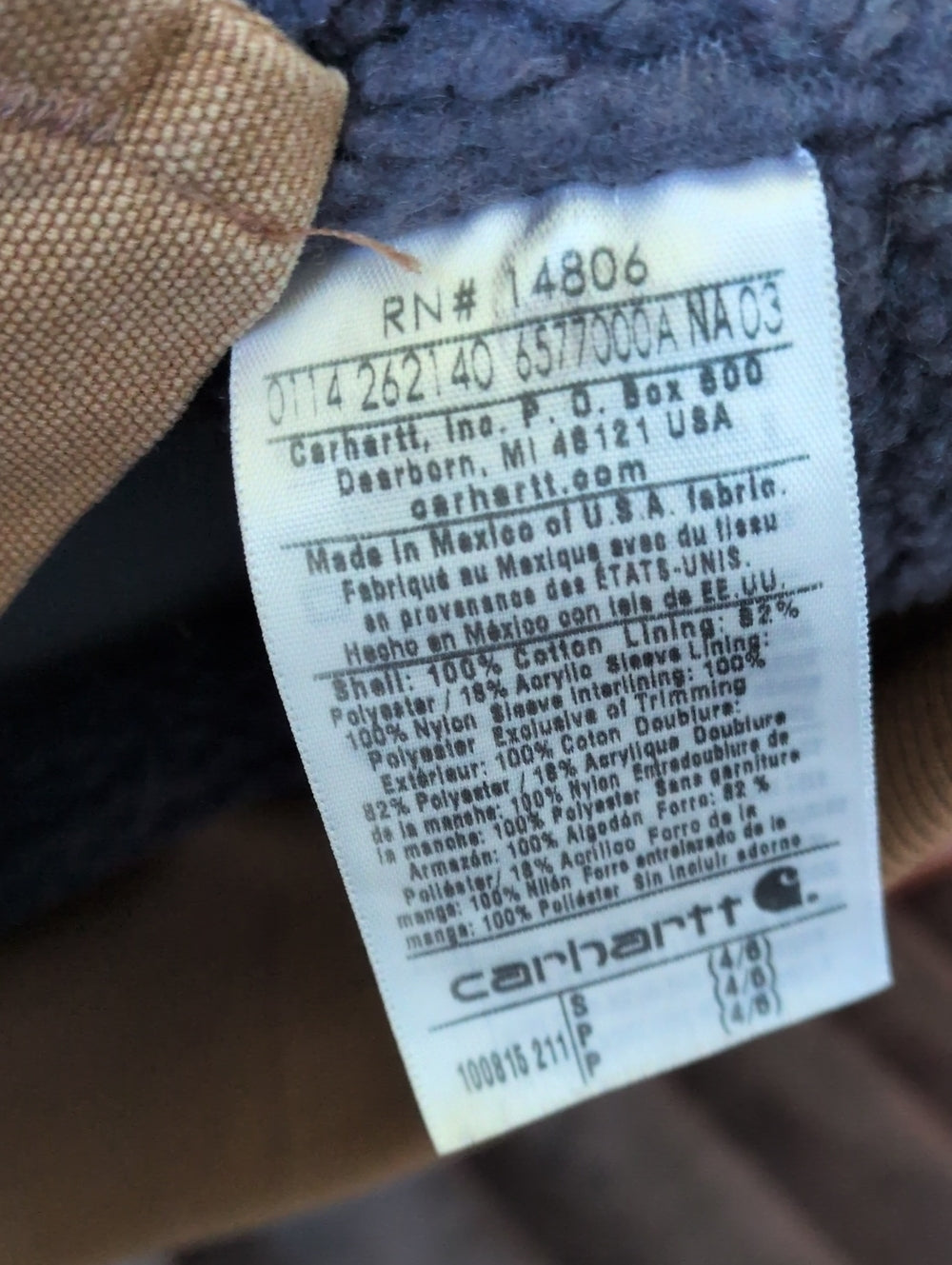 Carhartt Women's Weathered Wildwood Jacket  in brown canvas  - Small