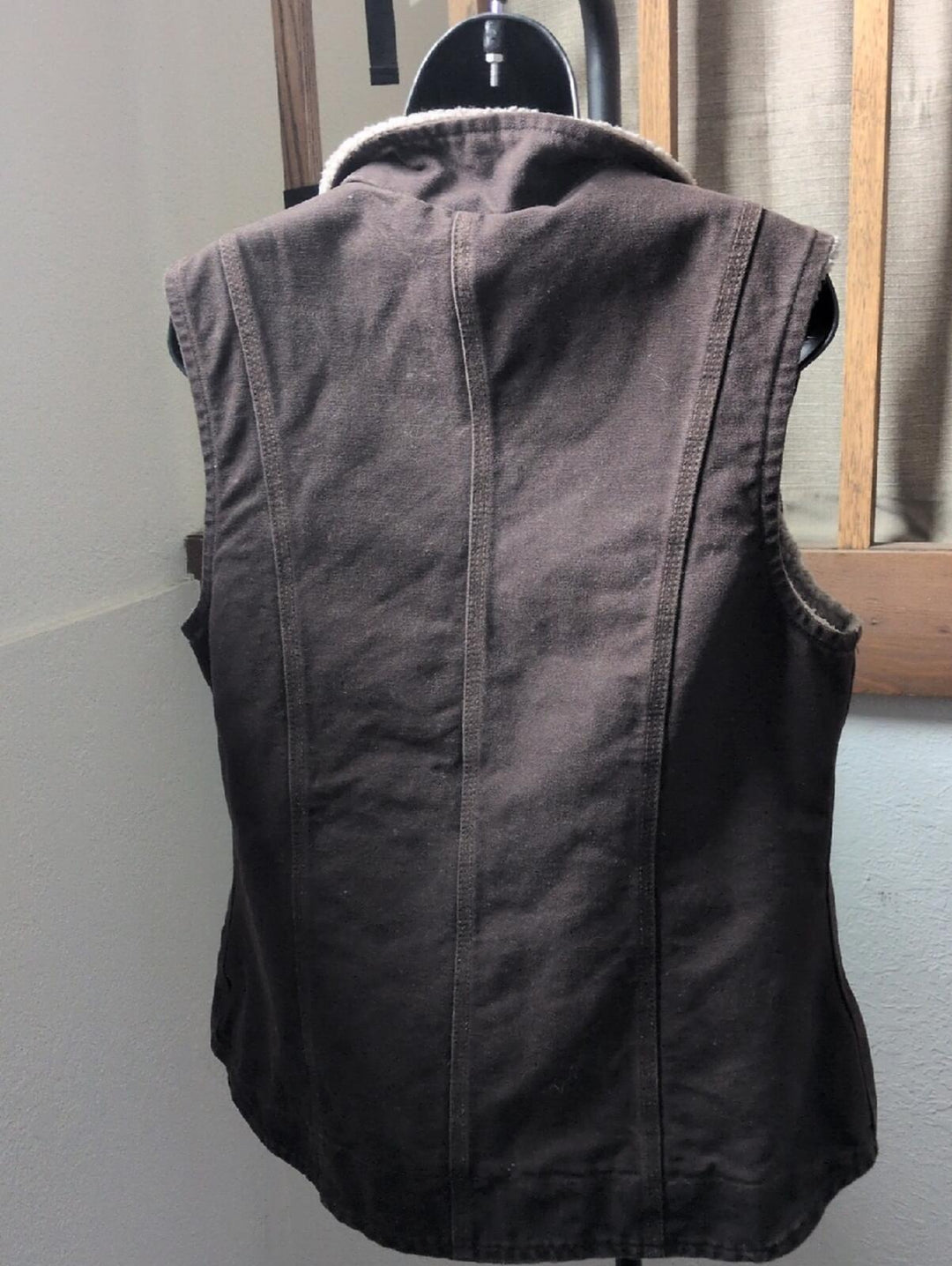 Carhartt Dark Brown Duck Canvas Vest - Medium
