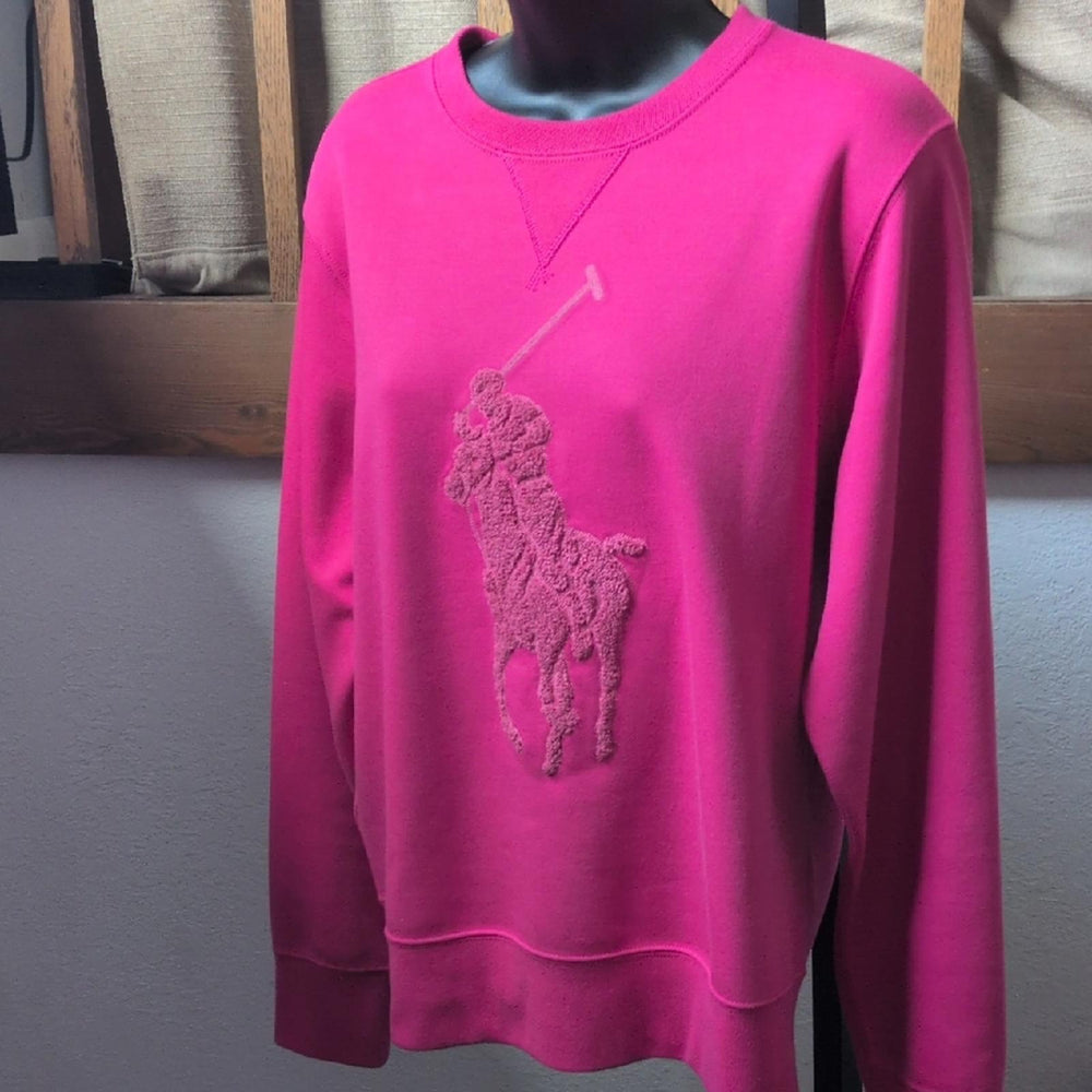 Big Pony Double Knit Crew Neck Sweater - Medium