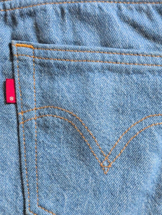 Levi's X Farm Rio Canopy Collage Ribcage Straight Denim Jeans Size 26