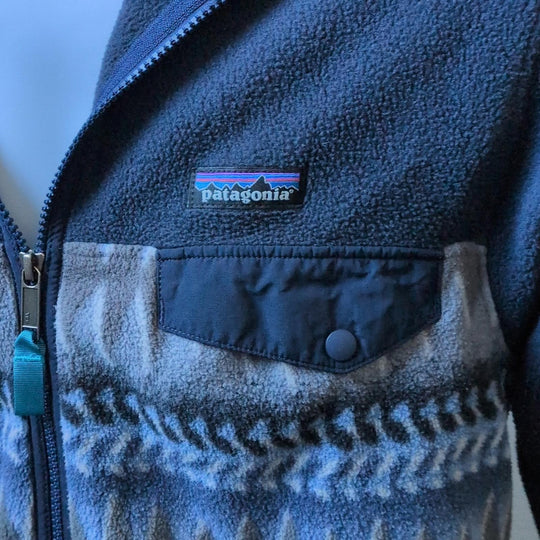 Patagonia Laughing Waters Zip-up Synchilla Hoodie Rare - Small