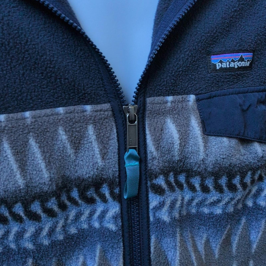 Patagonia Laughing Waters Zip-up Synchilla Hoodie Rare - Small