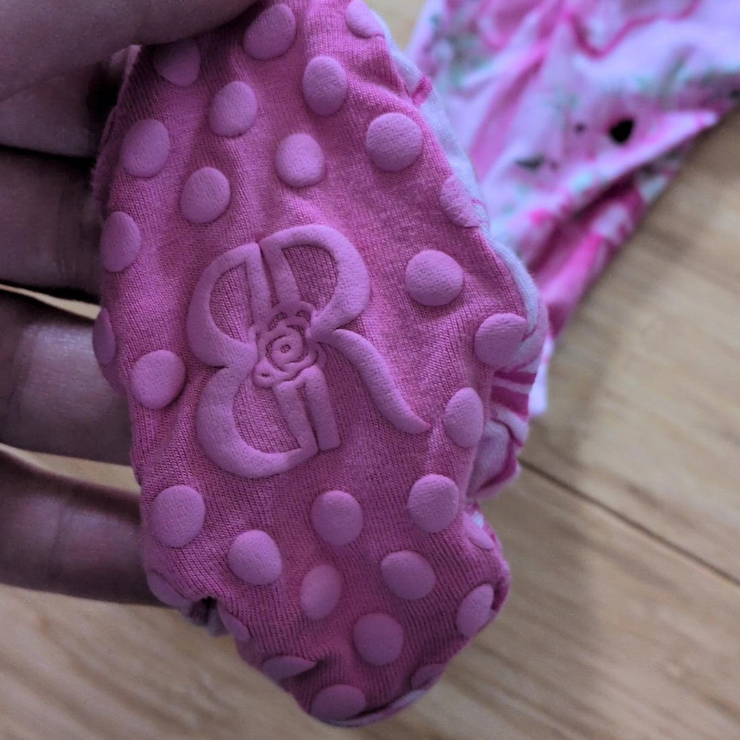 Bums And Roses Ballet Footie Size 3-6 Months