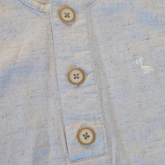 Dudes Linen One Piece Romper - 9-12 Mo