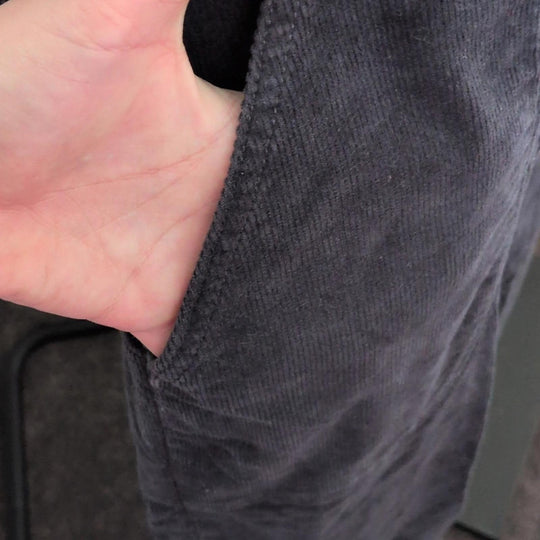 Patagonia Stand Up Cropped Corduroy Overalls In Gray Black -  US 12