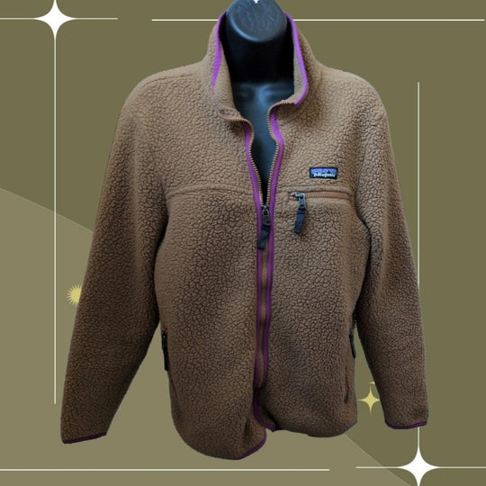 Women's Patagonia Retro Pile Fleece Zip-up Jacket - Medium