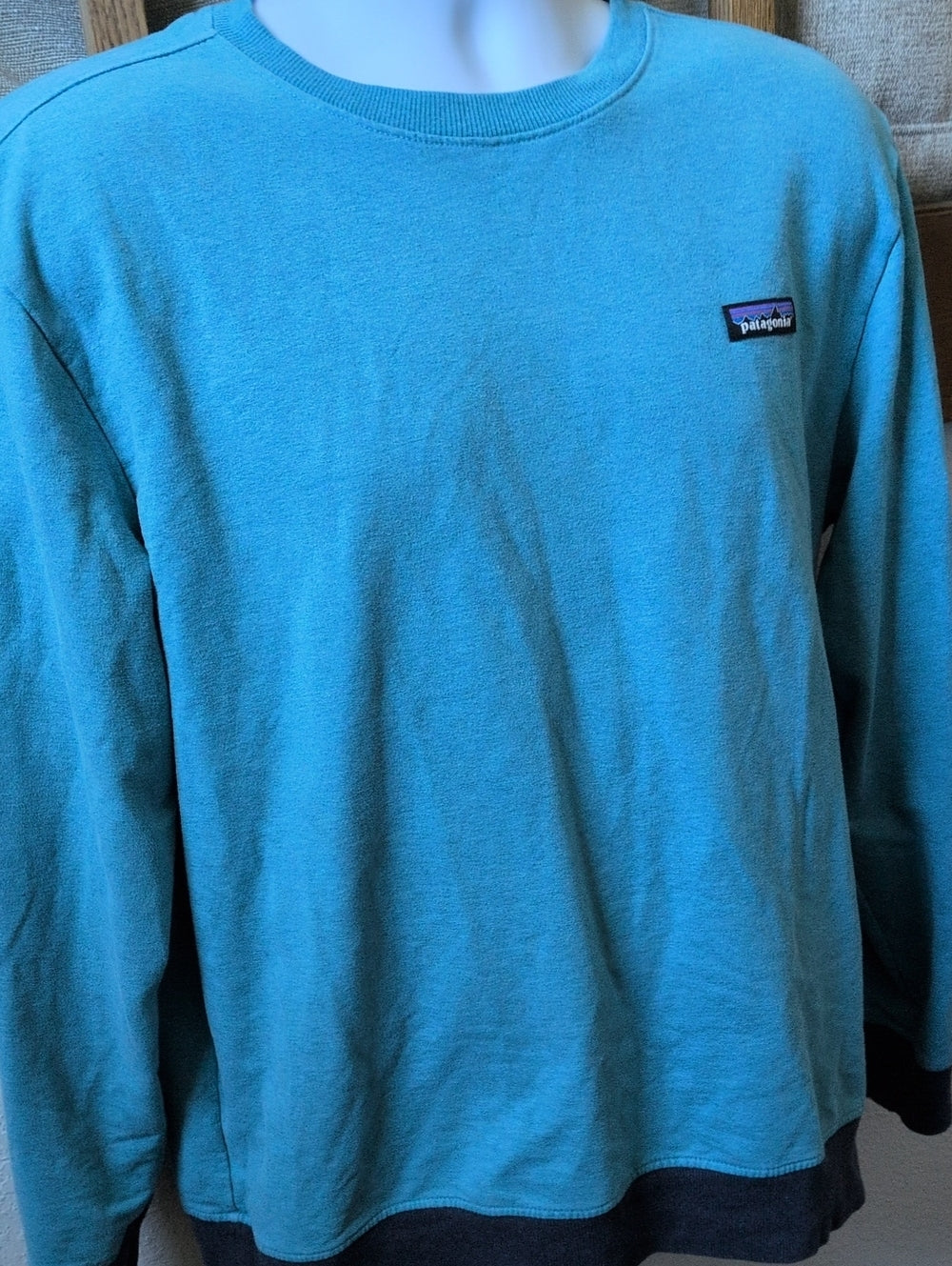 Light blue Patagonia P-6 Label Midweight Crew Sweatshirt  size m
