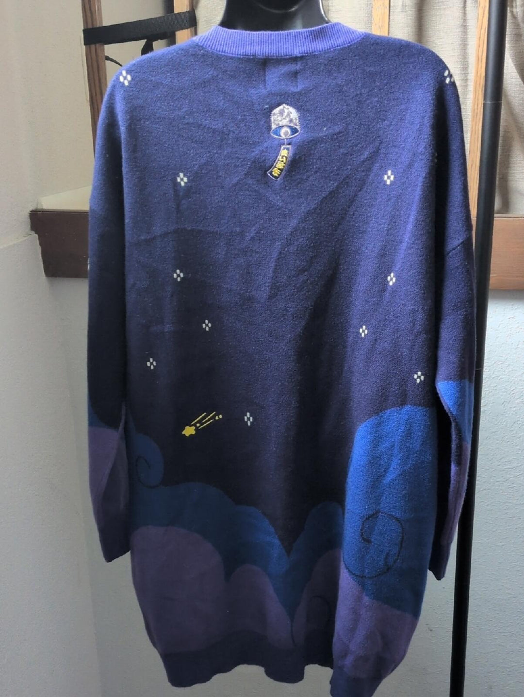 Seka By Sekiart Oversized Longline Star Cardigan - S