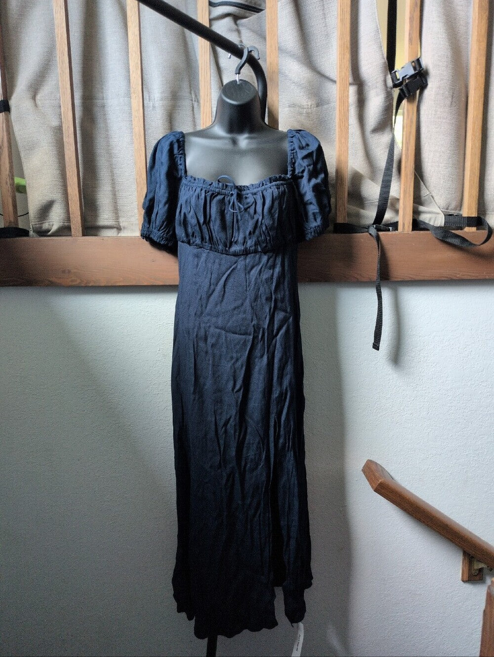 Reformation Hailsey Dress In Dark Navy  - 8/ 10
