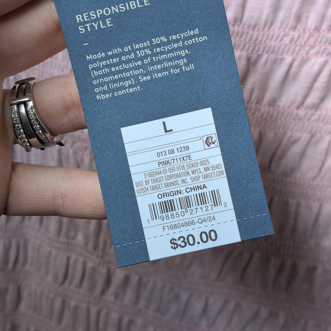 Universal Thread Smocked Knit Drop Waist Dress- Large