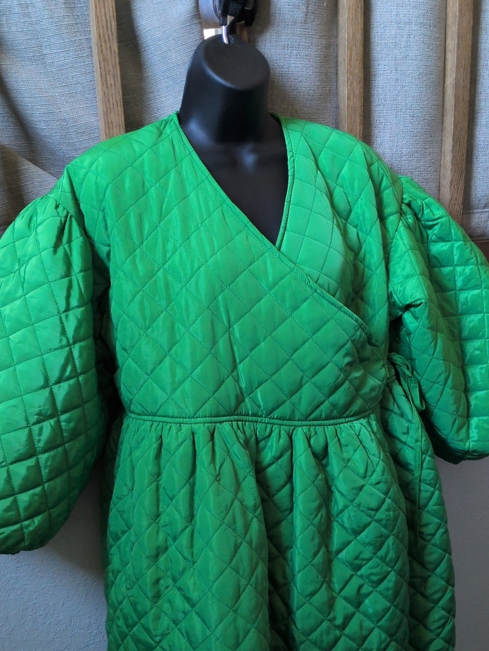 Terrell Dominick Quilt Me Baby Long Oversized Dress Quilt Jacket - S