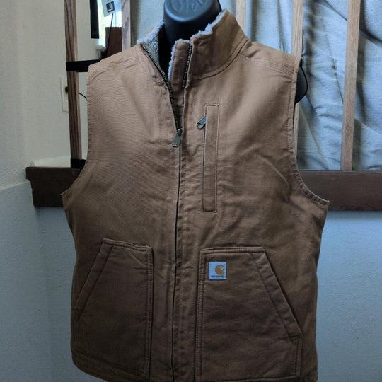 Carhartt Mock Duck Vest Sherpa Lined - Medium