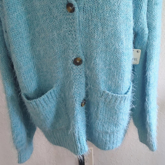 Free People Blue Butterfly Nevermind cardigan - Medium