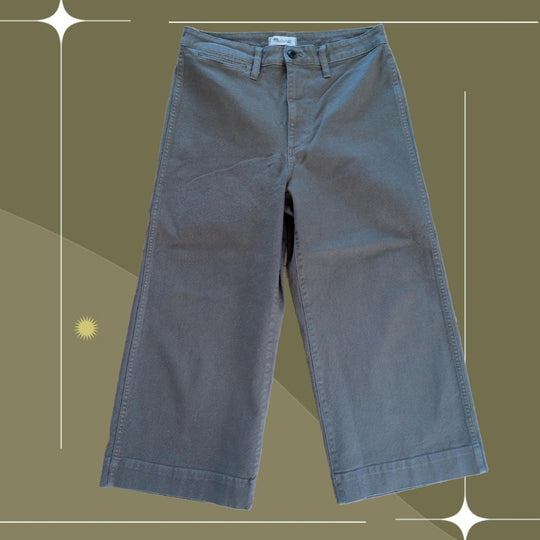 Madewell Emmett Wide Leg Crop Pant Size 31