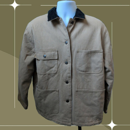 Oak And Fort Mens Canvas Chore Jacket - Medium