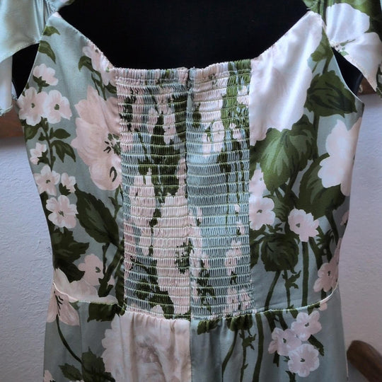 Reformation Sianna Silk Dress In tarragon - US 4