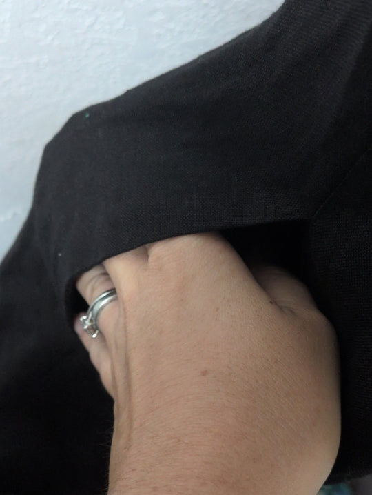 Dissh Cora Black Linen Dress Size US 6