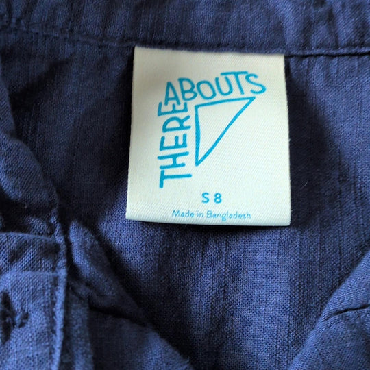 Boys Thereabouts Button Up Cotton Shirt - 8