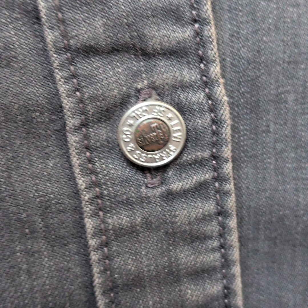 Vintage Silvertab Button Up Denim Shirt - Small