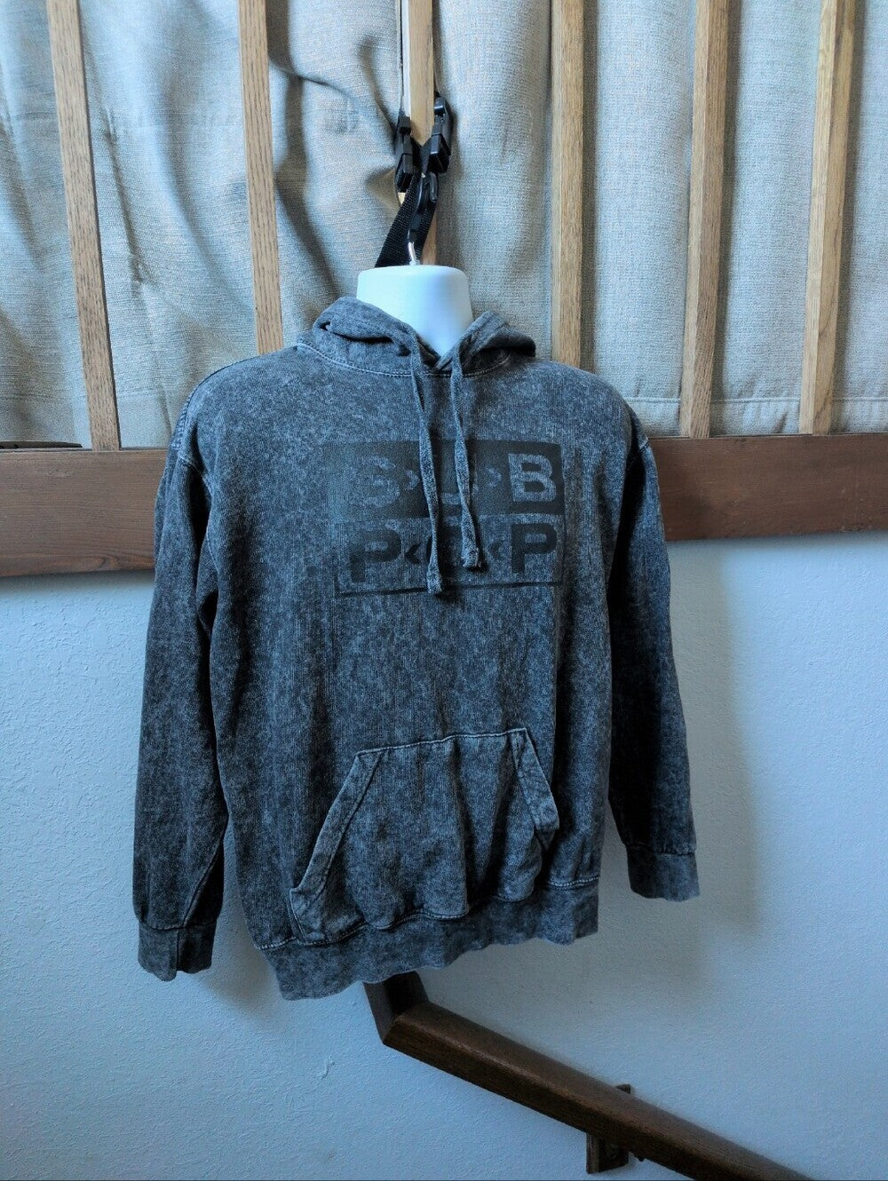 Y2k Subpop Records Acid Wash Hoodie Est. M