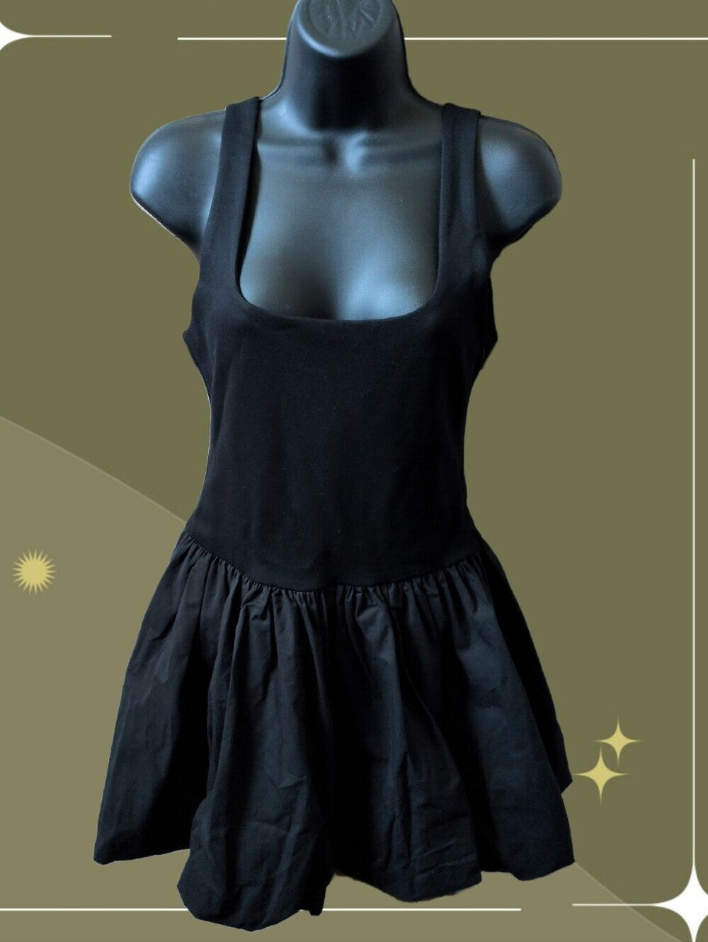Dissh Lula Black Bubble Mini Dress Size US 4