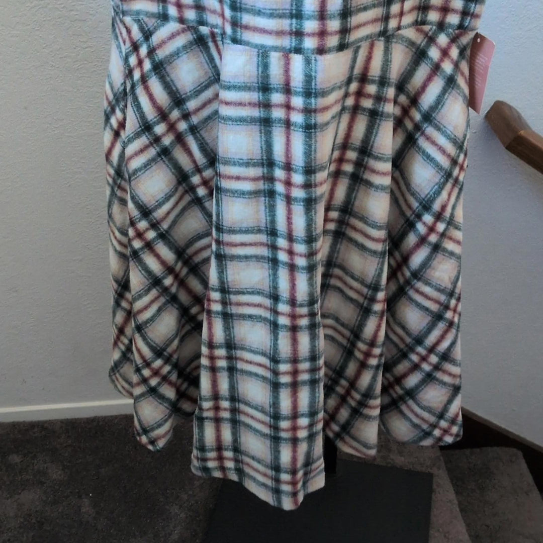 Ivy City Co Molly Plaid Flare Dress - 1XL